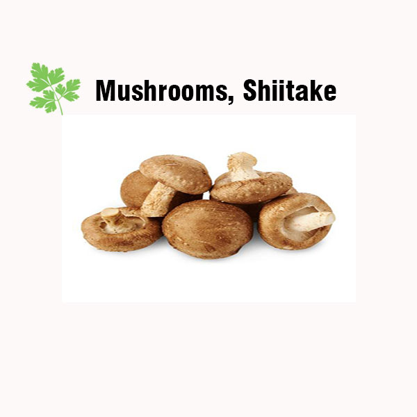 Mushrooms, shiitake nutrition facts
