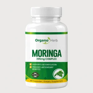 front view bottle render of moringa complex vcaps 60's