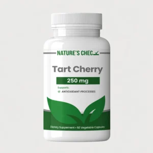 front view bottle render of organo herb tart cherry 60 vegetable capsules