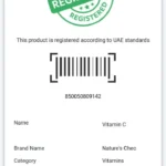 vitamin c 60 tablets uae registration document