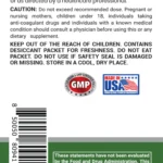 Bone Health usage instructions and caution text