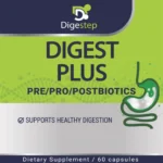Digestep Digest Plus pre pro postbiotic capsules bottle