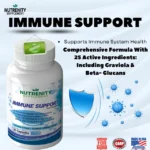 nutrenity immune support 60 capsules immune health marketing graphic