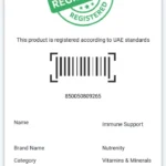 nutrenity immune support 60 capsules uae registration document