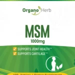 msm 1000mg 100 tablets flat label benefits graphic