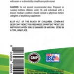 msm 1000mg 100 tablets back label with dosage directions and lab tested seal