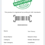 tart cherry 60 vegetable capsules uae registration document