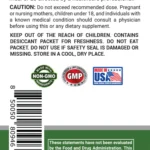 potassium plus iodine 100 tablets back label with dosage directions and lab tested seal