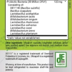 30 Billion Biotic probiotic strains and Supplement Facts
