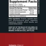 Creatine Tri phase Supplement Facts monohydrate and pyruvate