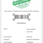 vision support kids 30 gummies uae registration document