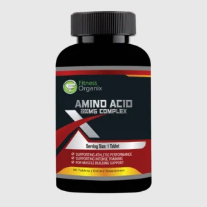 front view bottle render of amino acid 2200mg 90 tablets