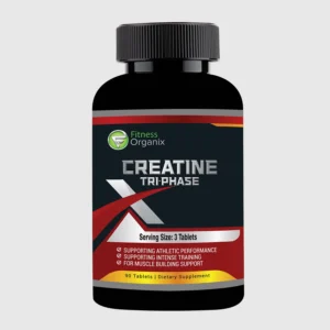 front view bottle render of creatine tri-phase 90 tablets