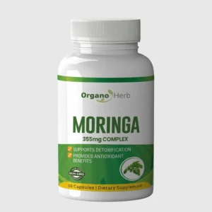 front view bottle render of moringa complex vcaps 60's