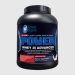 front view tub render of whey power vanilla 372g powder