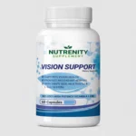 front view bottle render of nutrenity vision support 60 capsules