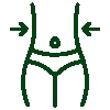 Green weight loss icon